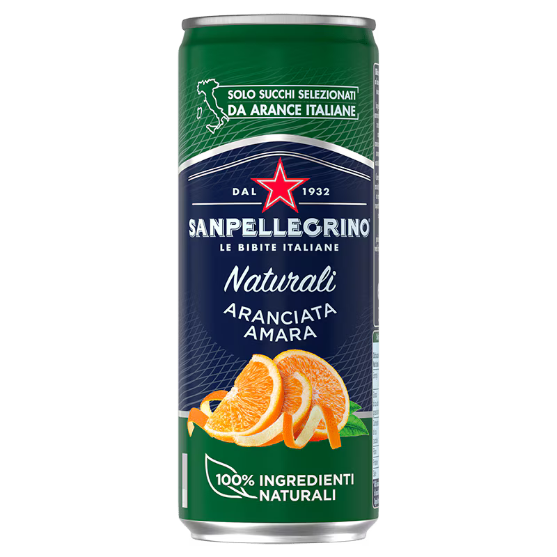 SAN PELLEGRINO ARANCIATA AMARA 24X330ML CAN
