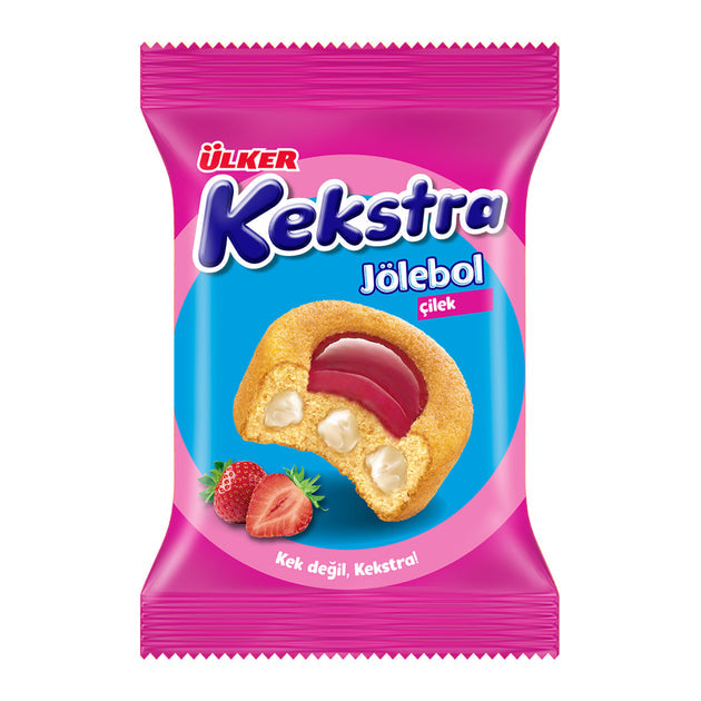 00677-07 KEKSTRA JELLY CAKE STRAW. 24X40G
