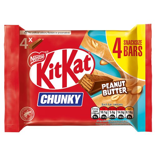 KIT KAT CHUNKY PEANUT BUTTER 4PK 15 X 136G
