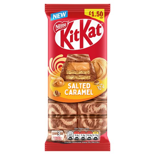 KIT KAT SALTED CARAMEL SHARING BLOCK PM £1.50 15 X 99G
