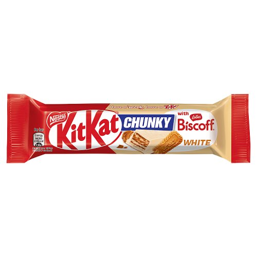 KIT KAT CHUNKY WHITE BISCOFF 24 X 42G
