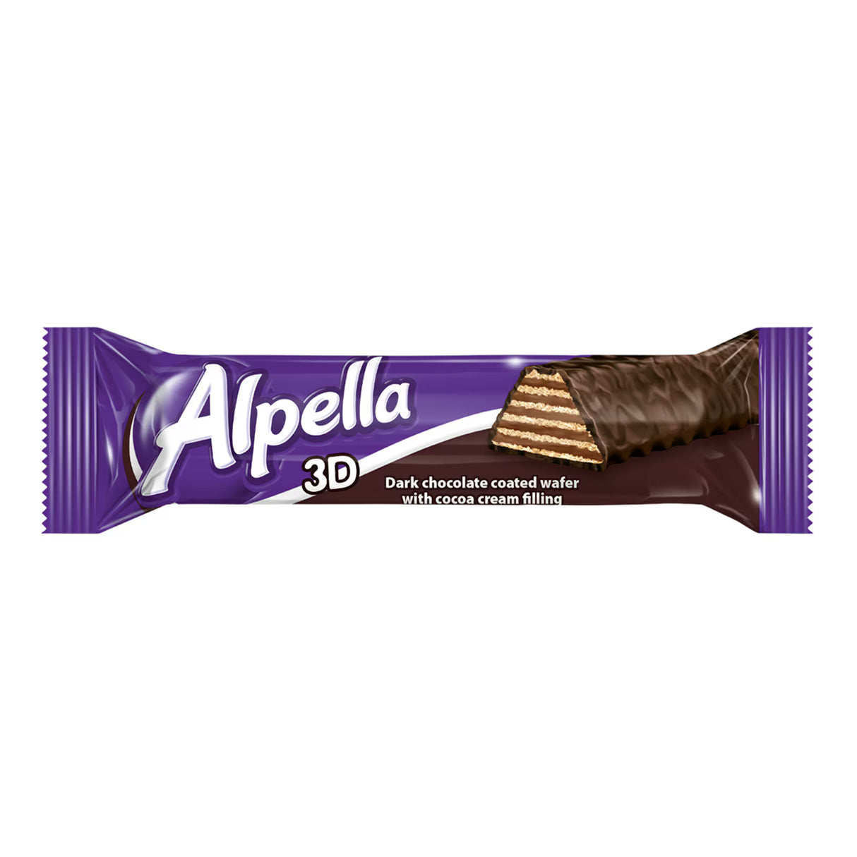 25075-01 ALPELLA 3D WAFER DARK CHOCOLATE 28G (24X6)
