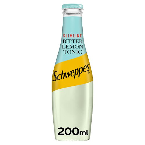 Schweppes Glass Bottle Slimline Bitter Lemon Tonic