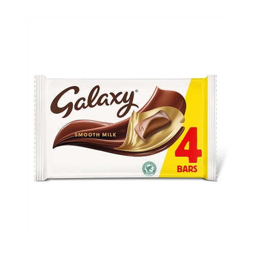 GALAXY SMOOTH MILK CHOCOLATE BAR 4PK 15 x 168g