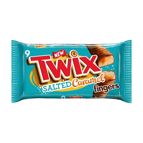 TWIX FINGERS SALTED CARAMEL 9PK 13 x 180g