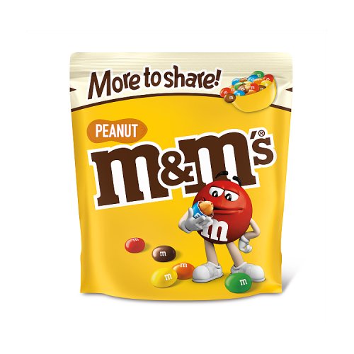 M&M PEANUT MORE TO SHARE POUCH 12 x 200g