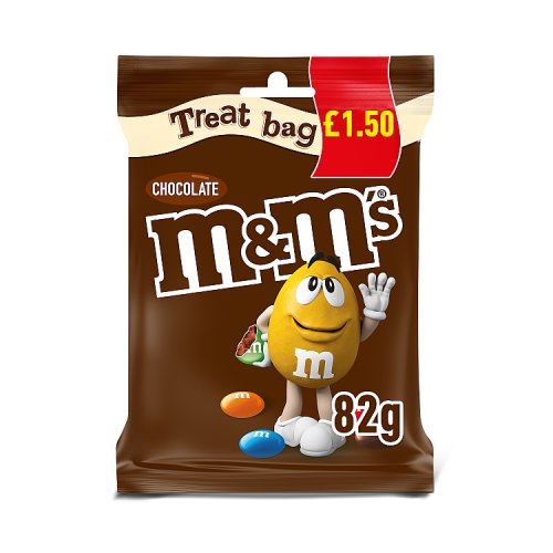 M&MS MILK CHOCOLATE TREAT BAG PM £1.50 16 x 82g