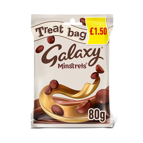 GALAXY MINSTREL MILK CHOCOLATE TREAT BAG PM £1.50 20 x 80g
