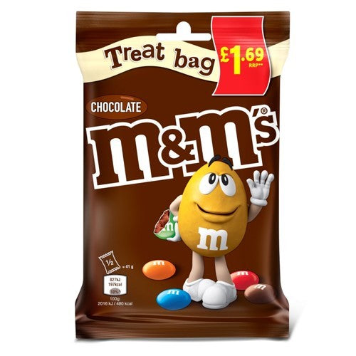 M&MS CHOCOLATE TREAT BAG PM £1.69 16 x 82g