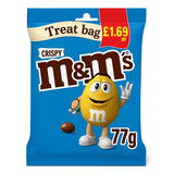 M&MS CRISPY TREAT BAG PM £1.69 16 x 77g