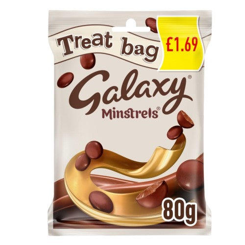 GALAXY MINSTRELS TREAT BAG PM £1.69 20 x 80g