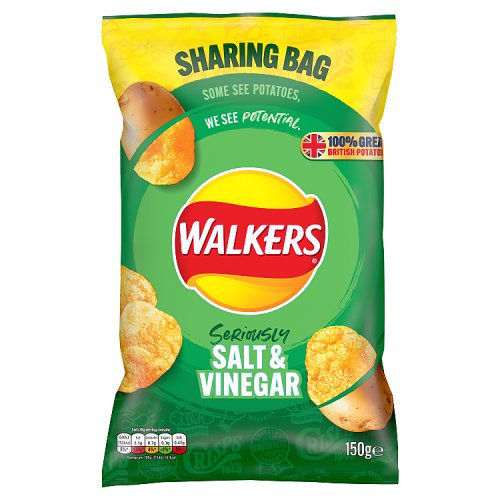 Walkers Salt & Vinegar Sharing Crisps