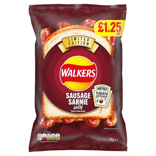 Walkers Heinz Sausage & Ketchup PM £1.25