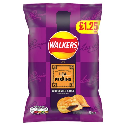 Walkers Lea & Perrins Worcester Sauce PM £1.25
