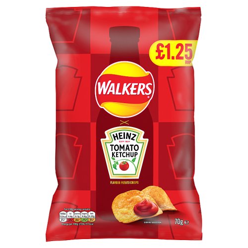 Walkers Heinz Tomato Ketchup Sharing Bag PM £1.25