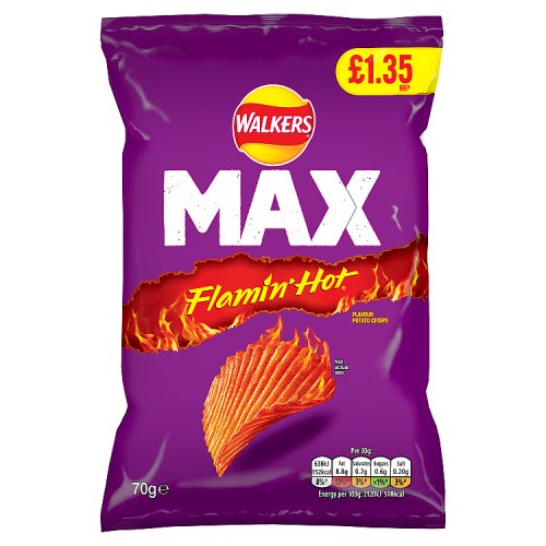 Walkers Max Extra Flamin Hot PM £1.35