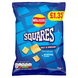 Walkers Squares Salt And Vinegar PM £1.35