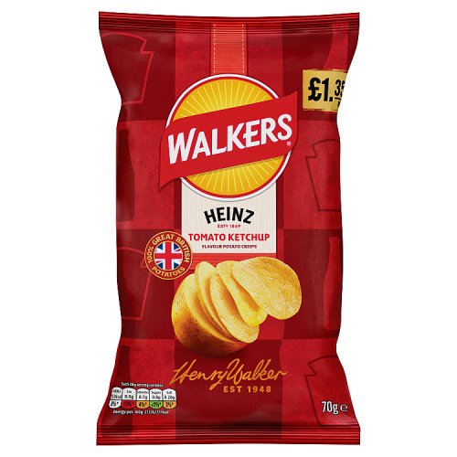 Walkers Heinz Tomato Ketchup PM £1.35
