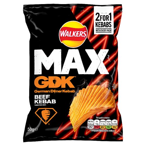 Walkers Max Gdk Beef Kebab