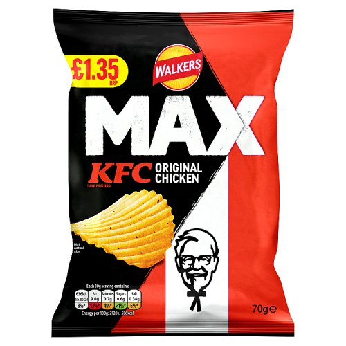 Walkers Max Kentucky Fried Chicken PM £1.35