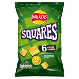 Walkers Squares Cheese & Onion 6Pk
