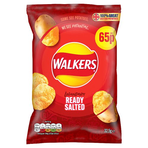 Walkers Ready Salted PM 65p