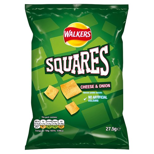 Walkers Squares Cheese & Onion