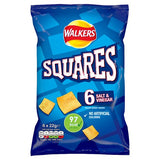 Walkers Squares Salt & Vinegar 6Pk