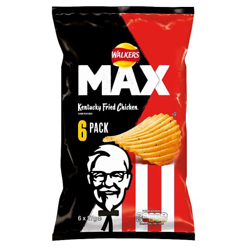 Walkers Max Kfc Original 6Pk