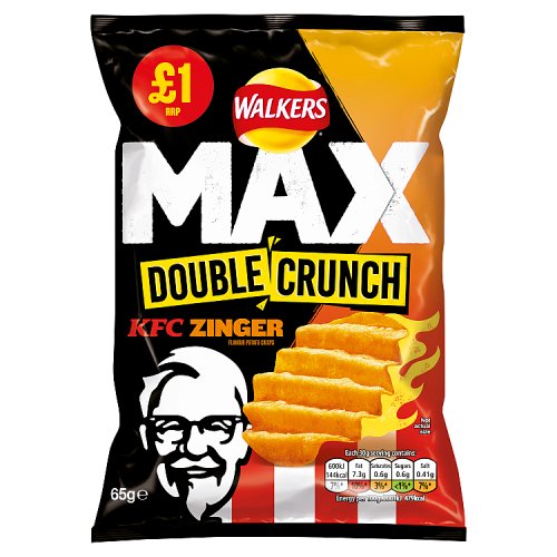 Walkers Max Double Crunch PM £1 - Kfc Zinger
