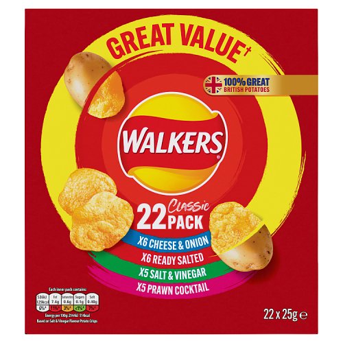 Walkers Classic Variety Mulitpack Crisp Box