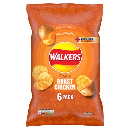 Walkers Roast Chicken 6Pk
