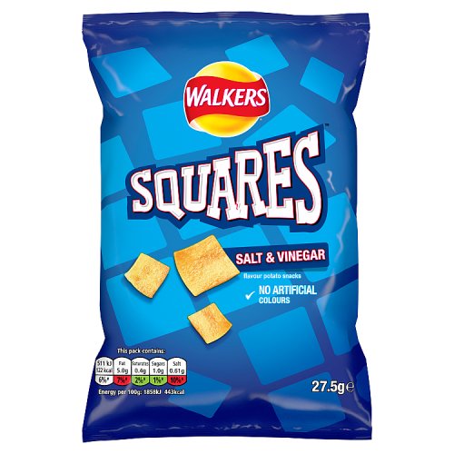 Walkers Squares Salt & Vinegar