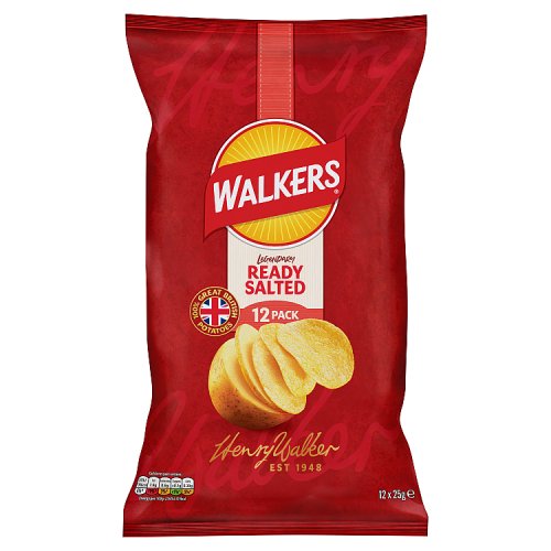 Walkers Ready Salted 12Pk