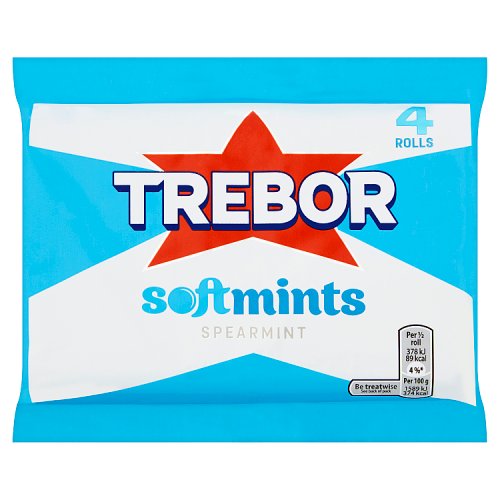 TREBOR SOFTMINTS SPEARMINT 4 PACK 18 X 179G