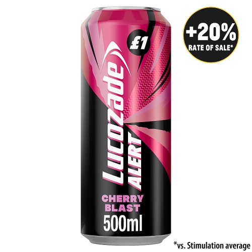Lucozade Alert Cherry PM £1.00