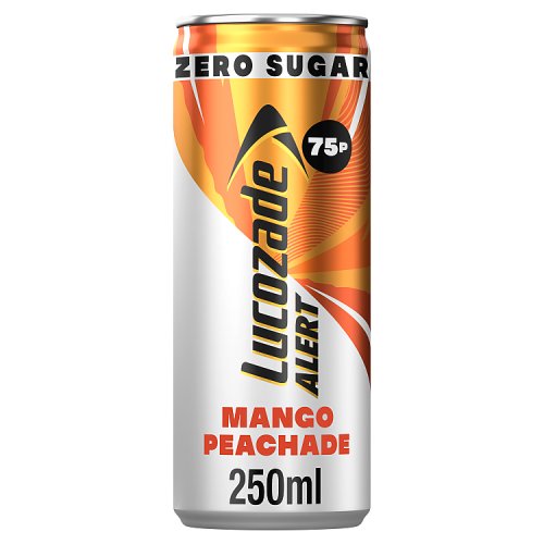 Lucozade Alert Zero Mango Peachade PM 75P