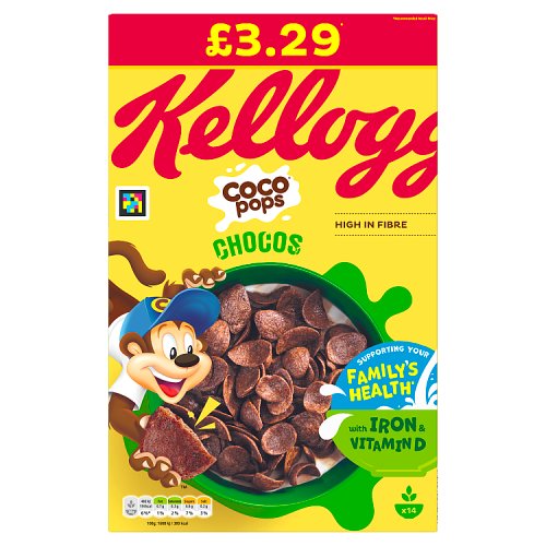 Kelloggs Coco Pops Chocos PM £3.29