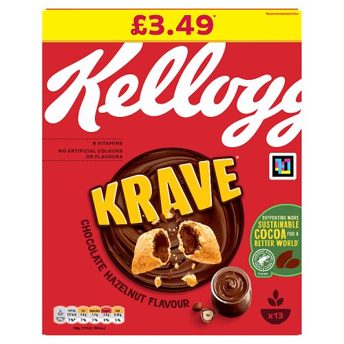 Kelloggs Krave Hazelnut PM £3.49 410G