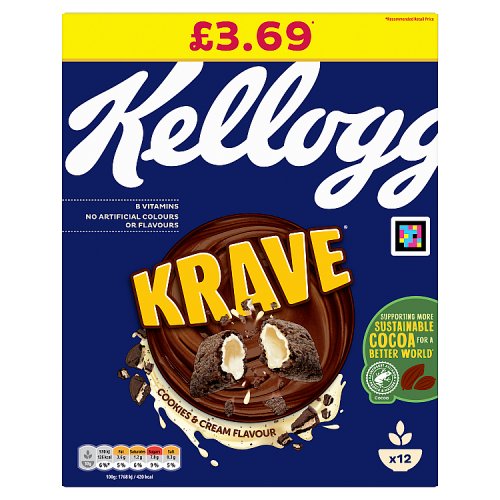 Kelloggs Krave Cookies & Cream PM £3.69