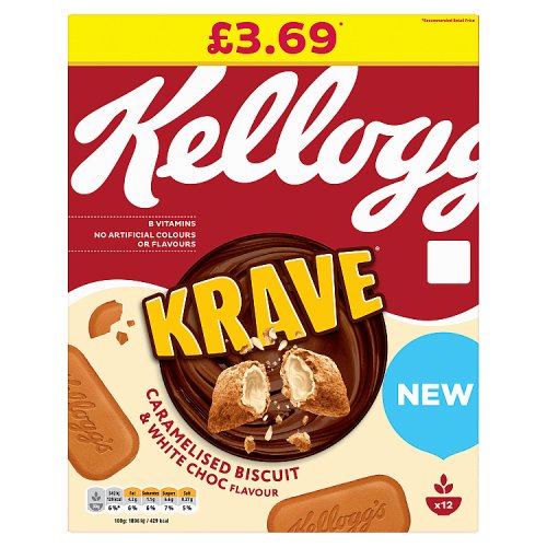 Kelloggs Krave Caramalised Biscuit PM £3.69