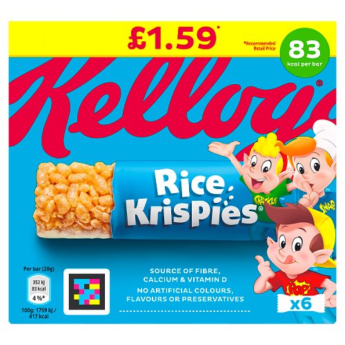 Kelloggs Rice Krispies Cereal Bar PM £1.59