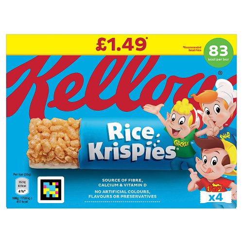 Kelloggs Rice Krispies Cereal Bar PM £1.49