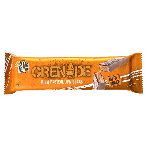 Grenade Jaffa Quake Chocolate Orange Protein Bar  - SKU: C006110 - PACK: 12 - CASES/PALLET: 756 - EAN: '5060221203784