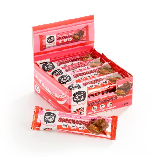 Yubi Protein Bars Speculoos  - SKU: YUB/SPE/12 - PACK: 12 - CASES/PALLET: 840 - EAN: '5065013646046