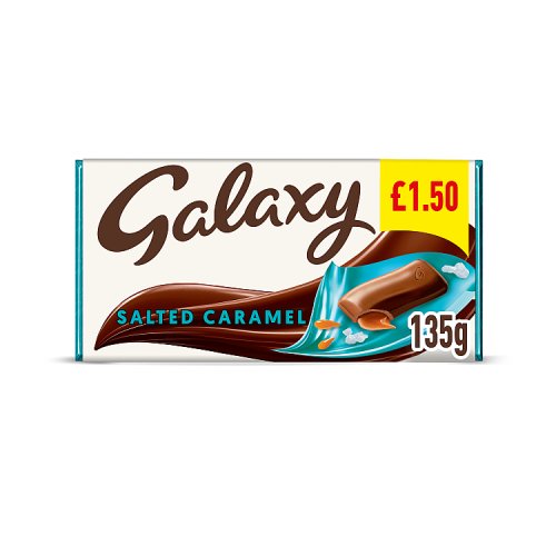GALAXY SALTED CARAMEL LARGE BLOCK PM £1.50 24 x 100g
