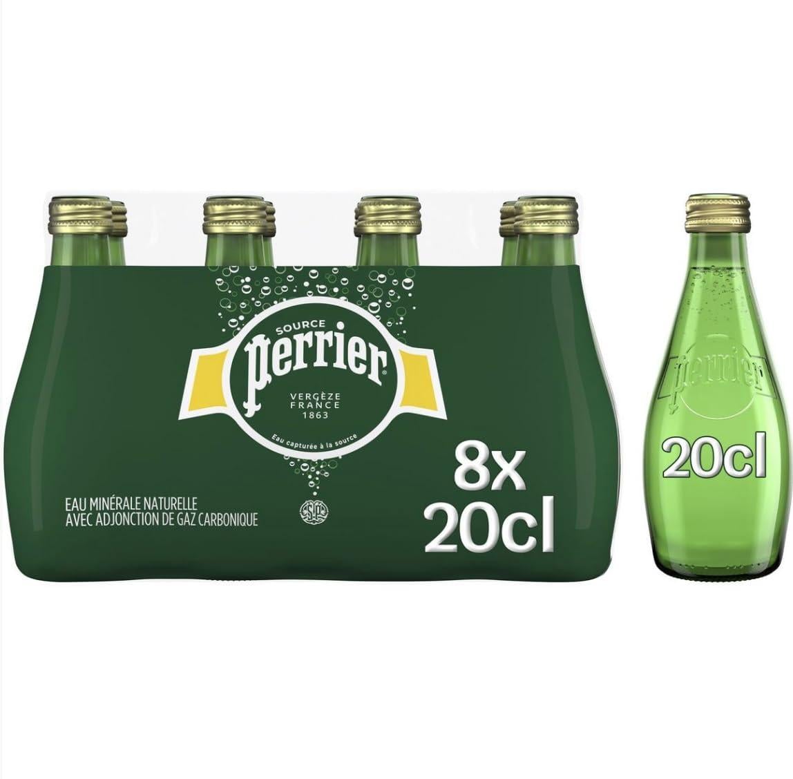 PERRIER GLASS BOTTLE 4PK (4X330ML) 6X1.320LTR
