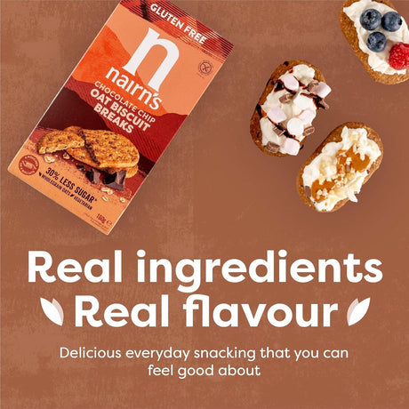 9563-E NAIRNS GF OATS & CHOCOLATE BISCUIT BREAKS 12X160G *ARABIC PRINT