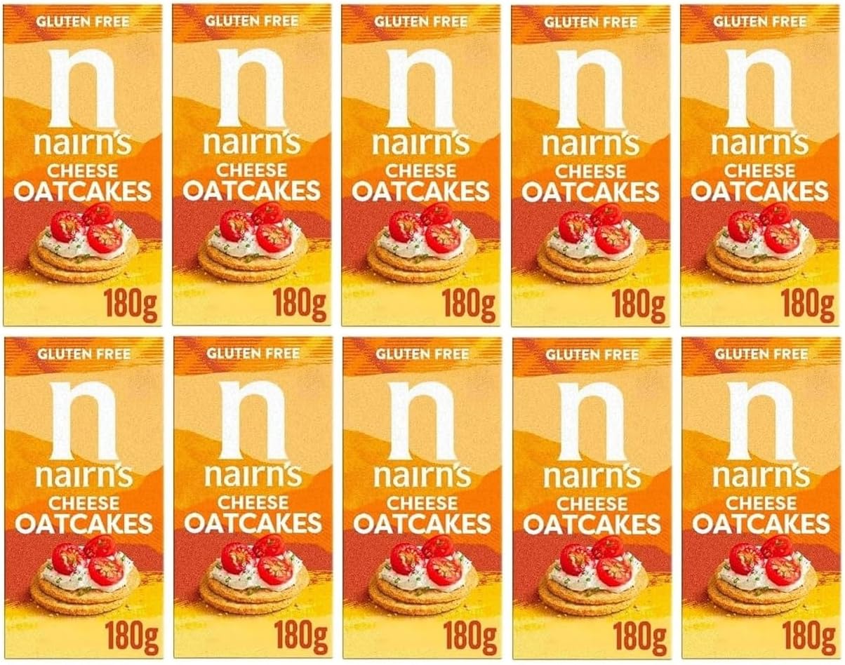 9644-E NAIRNS GF CHEESE OATCAKE 8X180G