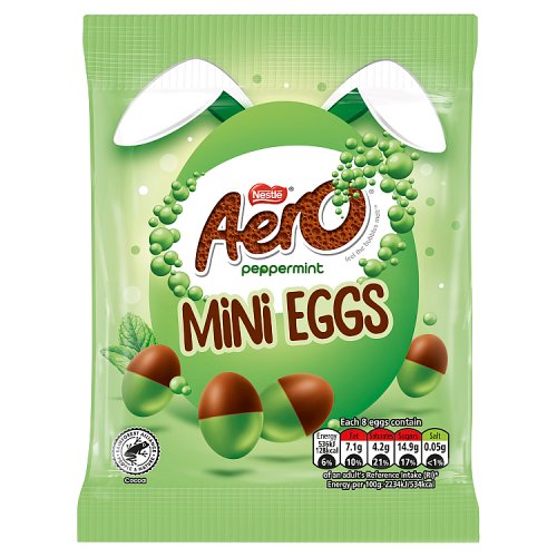 AERO PEPPERMINT MINI EGGS POUCH 12 X 70G